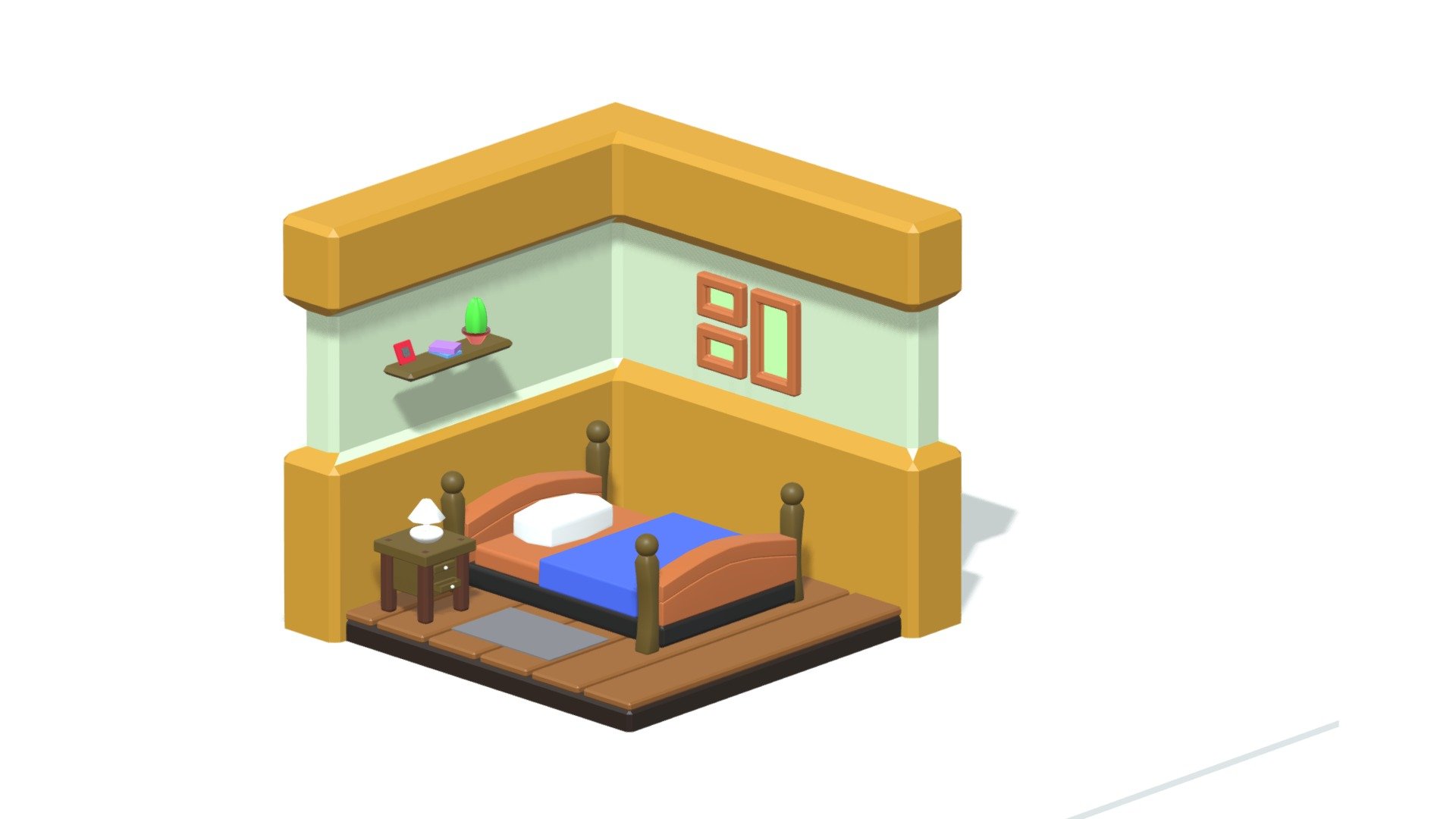 A Room MLAB Blender — Sketchfab embed 3D viewer