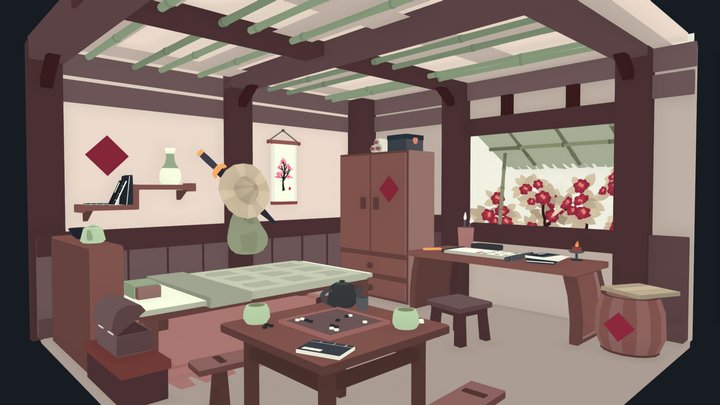 Oriental Room 3D Model