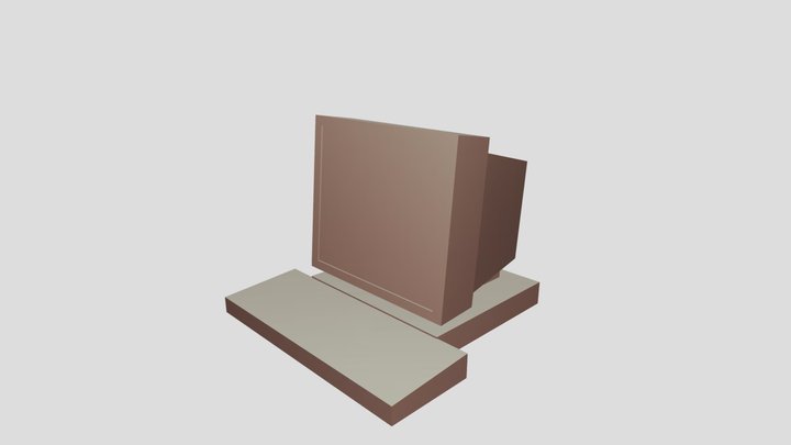 Board Game Piece - Computer 3D Model