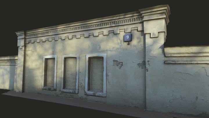 Historic building in Moscow. Gorky Central Park 3D Model