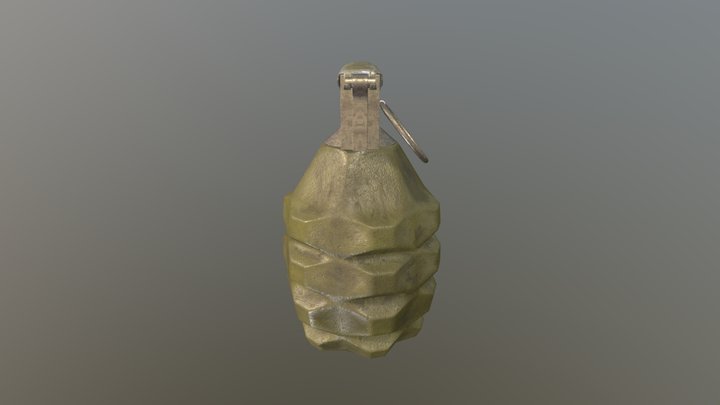 Grenade OBJ4 3D Model
