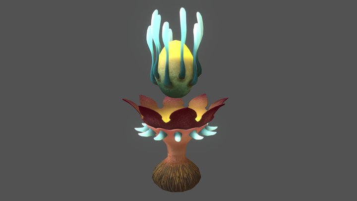 Floating Egg Shroom 3D Model