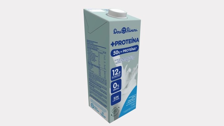 Dos Pinos - Leche 50% más Proteína 3D Model