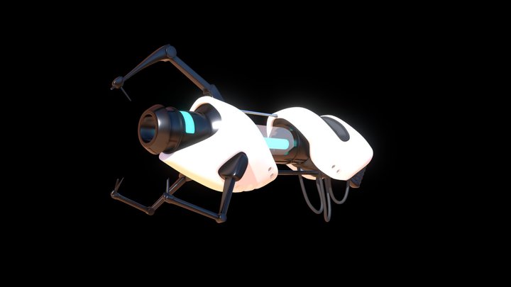 Aperture Science Handheld Portal Device 3D Model