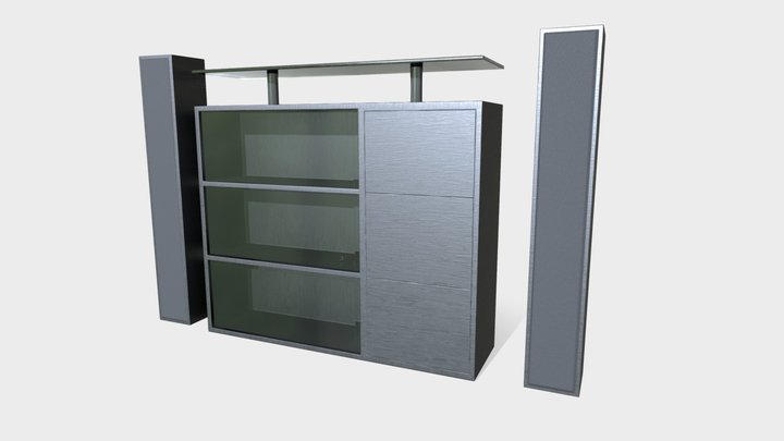TV Shelf 3D Model