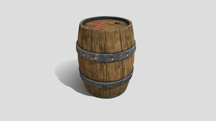 PR_ Lesson4_ Barrel 3D Model