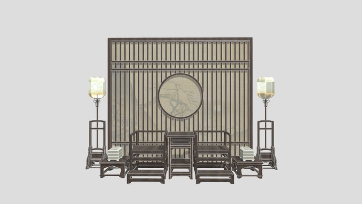 Furniture of the Song Dynasty in China 3D Model