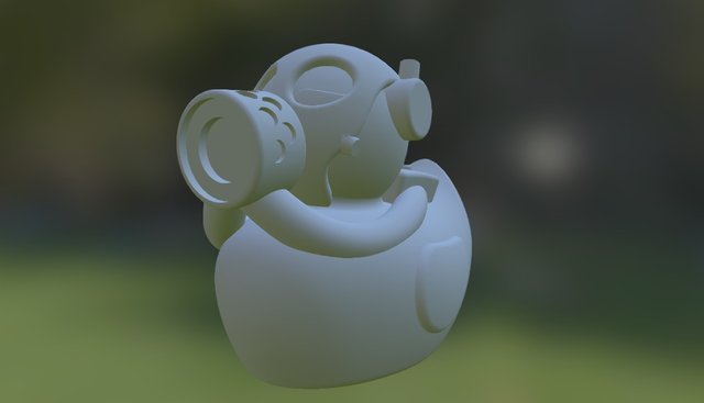 Gas Mask Duck_33664_magic_fix 3D Model