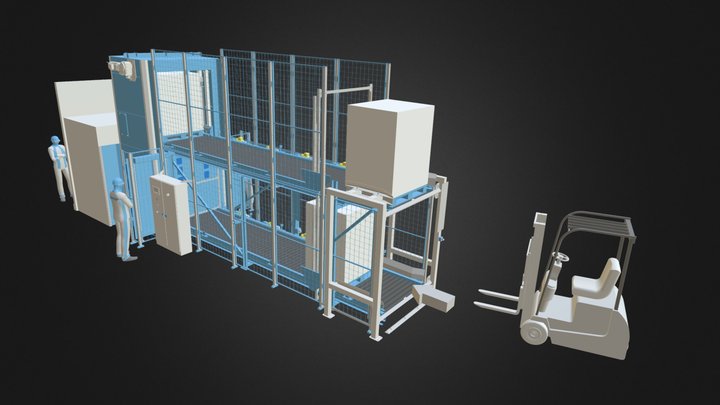 Nerak Wiese Ltd - Standard Pallet Lift System 3D Model
