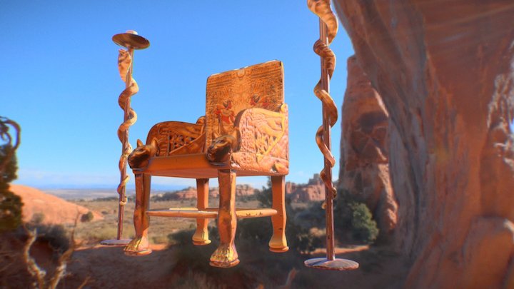 Egyptian Chair 3D Model