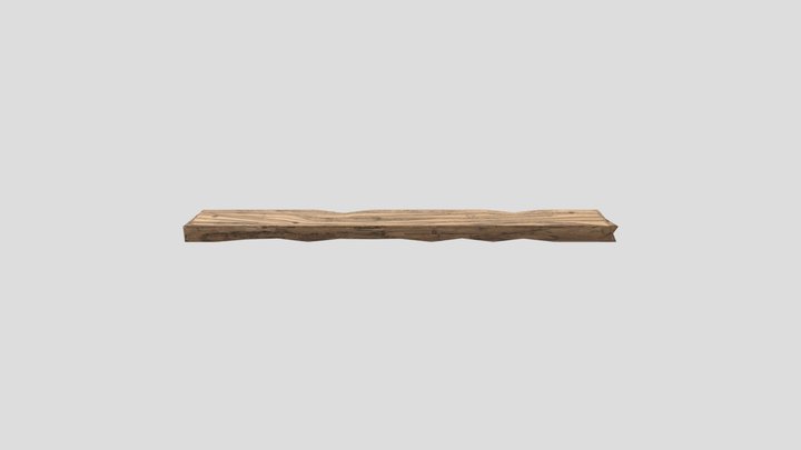 Stylized Wood Plank 3D Model
