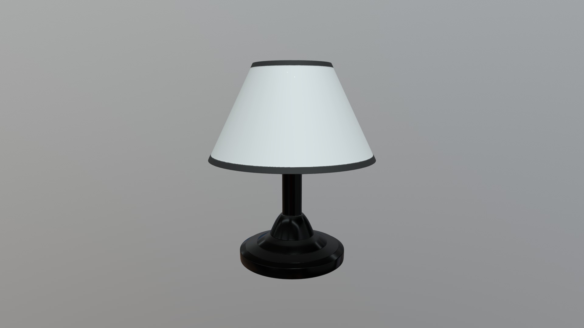 3D model Metal Table Lamp - This is a 3D model of the Metal Table Lamp. The 3D model is about a lamp on a white background.