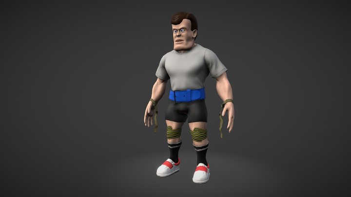 Powerlifter 3D Model