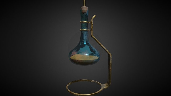 jug on a stand PBR lowpoly 3D Model