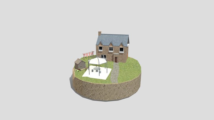 DAE Diorama - Grandma's House 3D Model