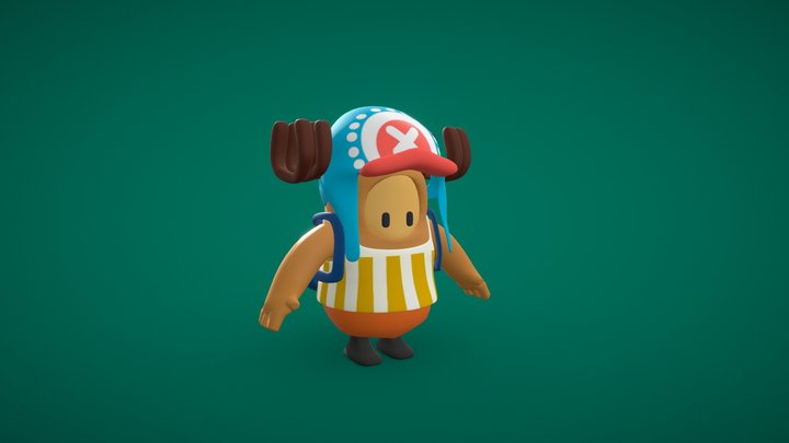 Fall guys Skin Chopper 3D Model