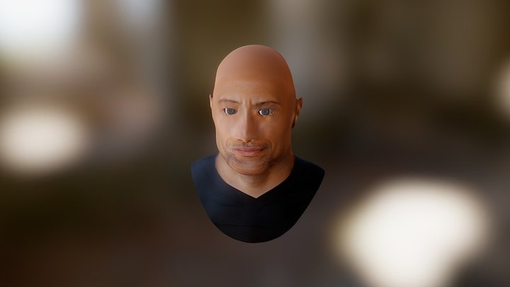 Dwayne the ROCK Johnson - 3D model by TheSkyGamez (@TheSkyGamez) [7ab68cc]