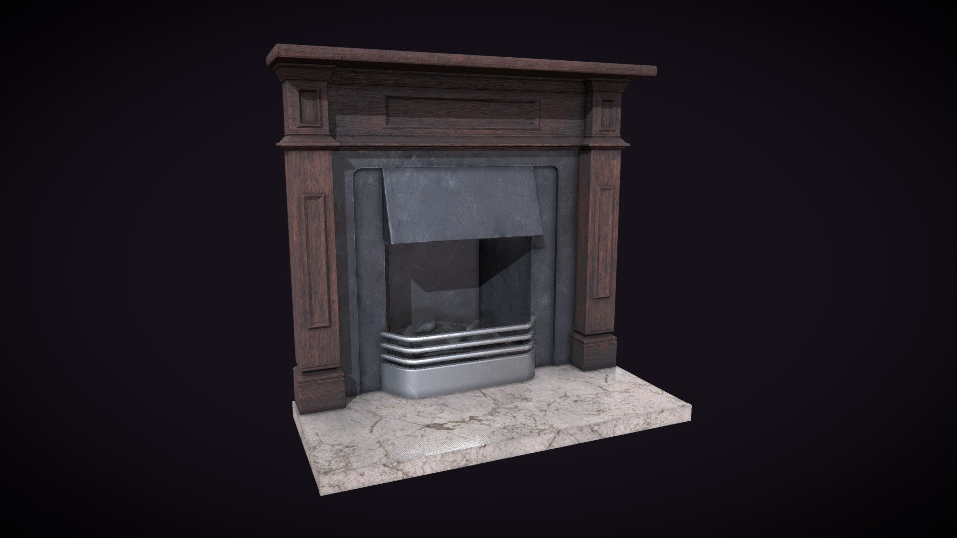 Victorian Fireplace - 3D model by Aidan (@aidannaylor05) [1799f0e ...