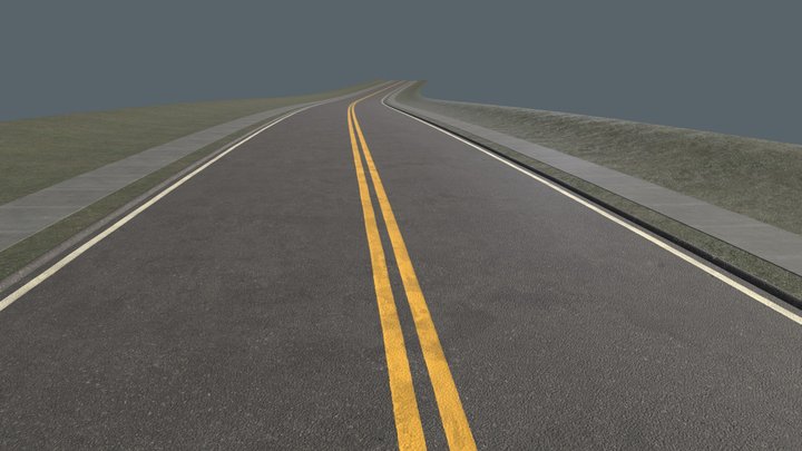American Road 3D Model