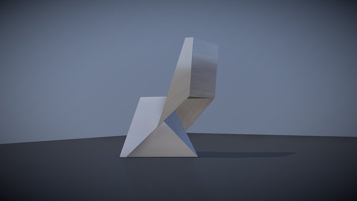 silla origami 3D Model