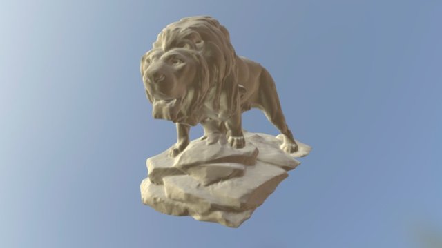 Leão- Parque Ibirapuera/ Lion-Ibirapuera Park 3D Model