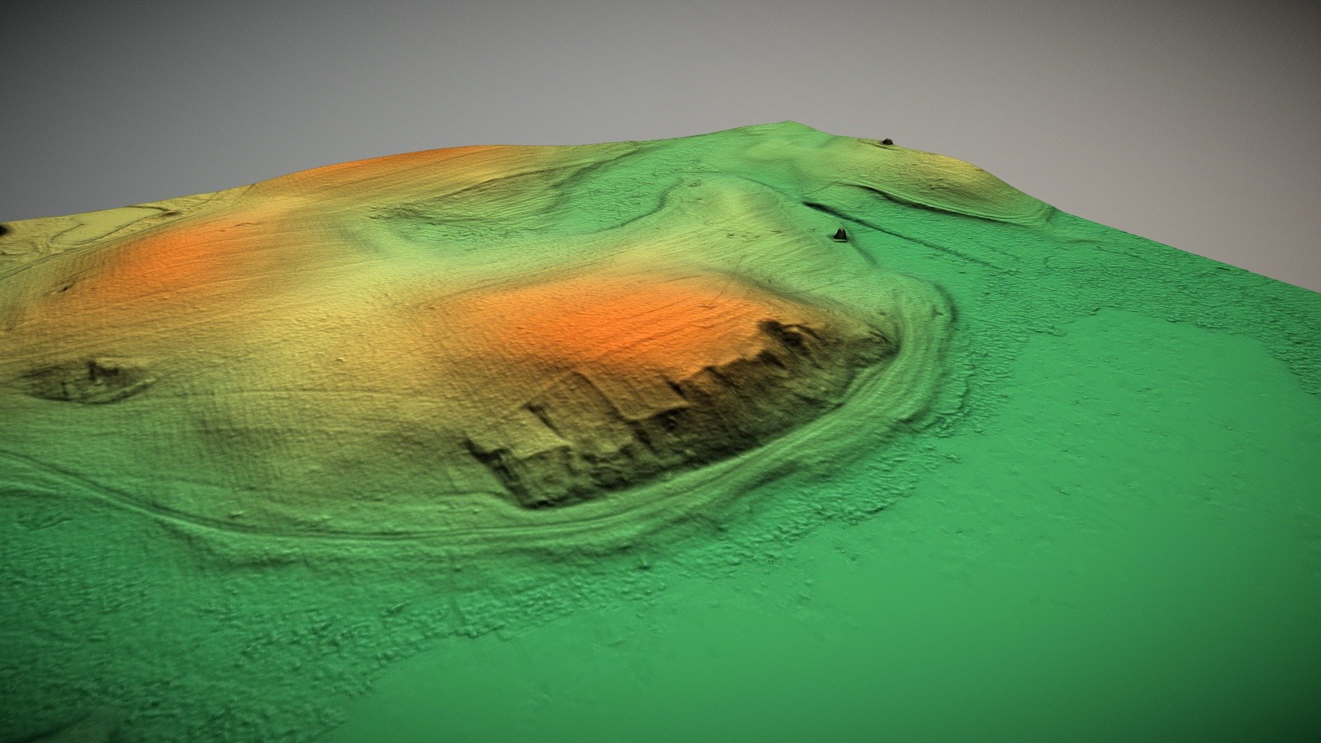 Bendžiukų piliakalnis (Lithuania) - Download Free 3D model by Hillforts ...