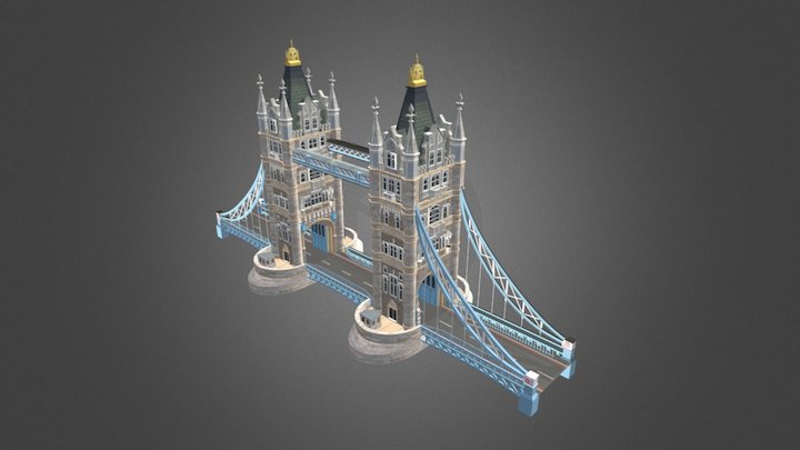 London Tower Bridge 3D Model