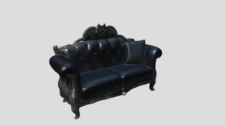 Gothic Sofa 3D Model