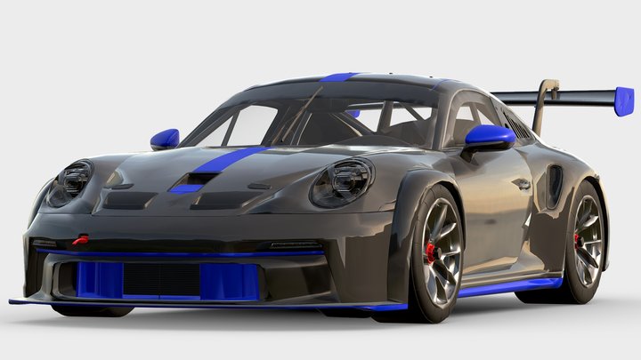 Unbranded High Poly German Sportcar Game Ready 3D Model