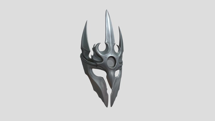 Ornate Fantasy Helmet 3D Model