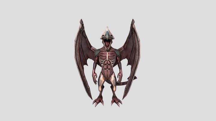 Humanoid Creature 3D Model