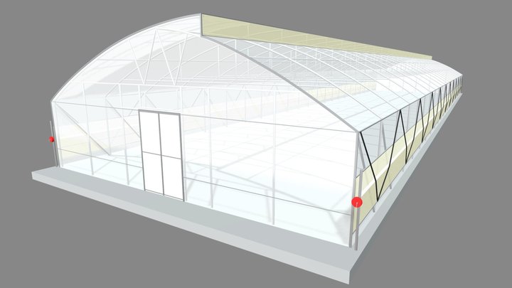 Greenhouse and polytunnels _ Model Z835 3D Model