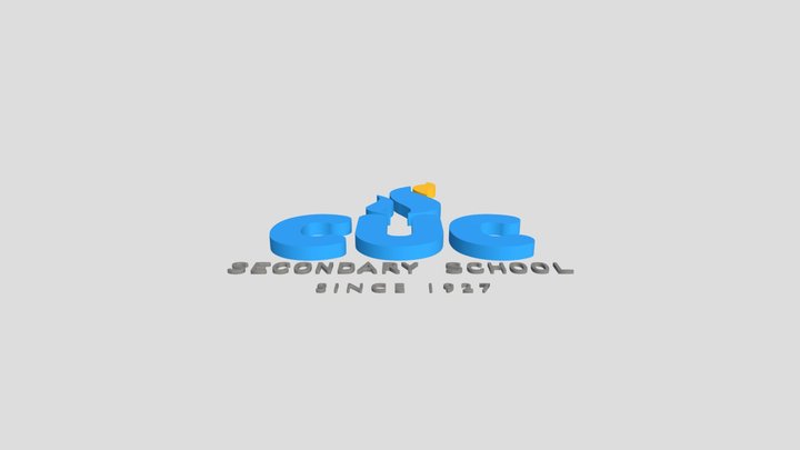 Caribbean Union College 3D Logo 3D Model