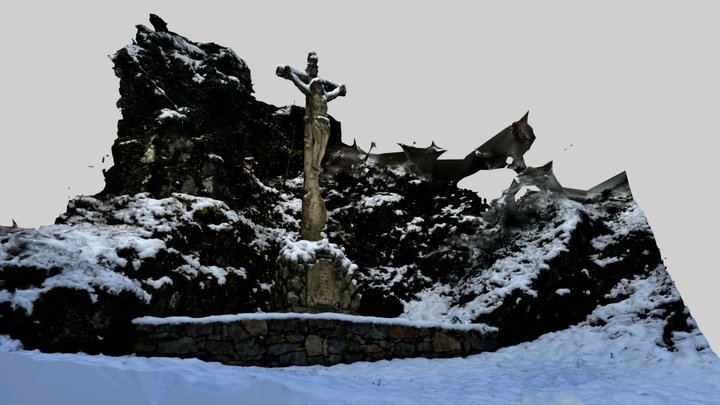 Calvary under the snow (Murbach-Belchenthal) 3D Model