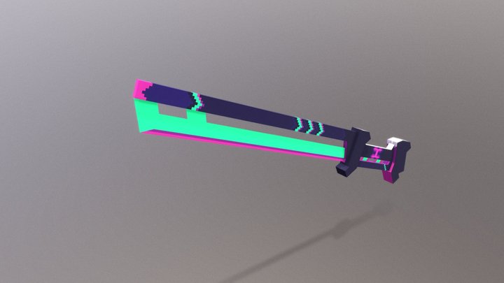 Summer Hexplay CyberPunk Katana 3D Model