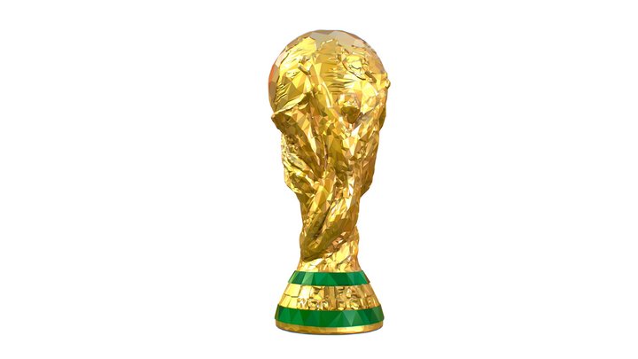 Low Poly Art FIFA World Cup Trophy 3D Model