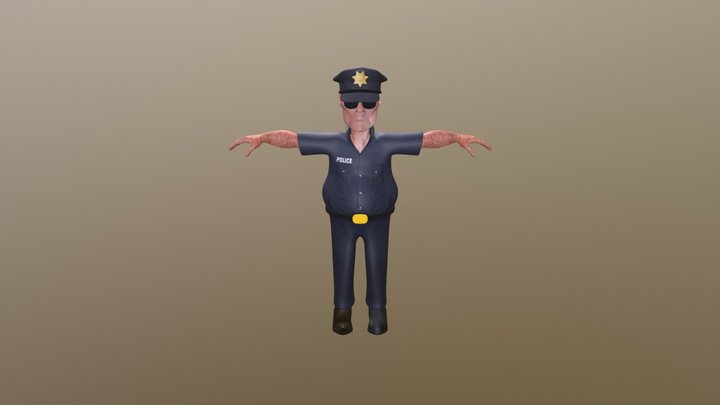 Officer Jerkop 3D Model