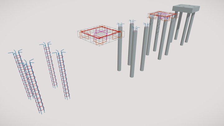 FUNDAÇÃO RESERVATÓRIO TIPO TAÇA 3D Model