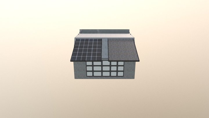 Portable solar a/c 3D Model