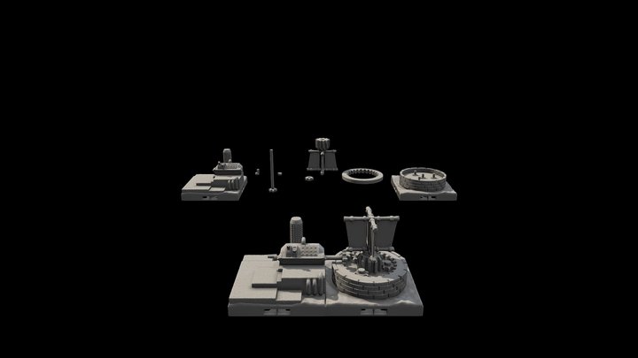 Windmill Display 3D Model