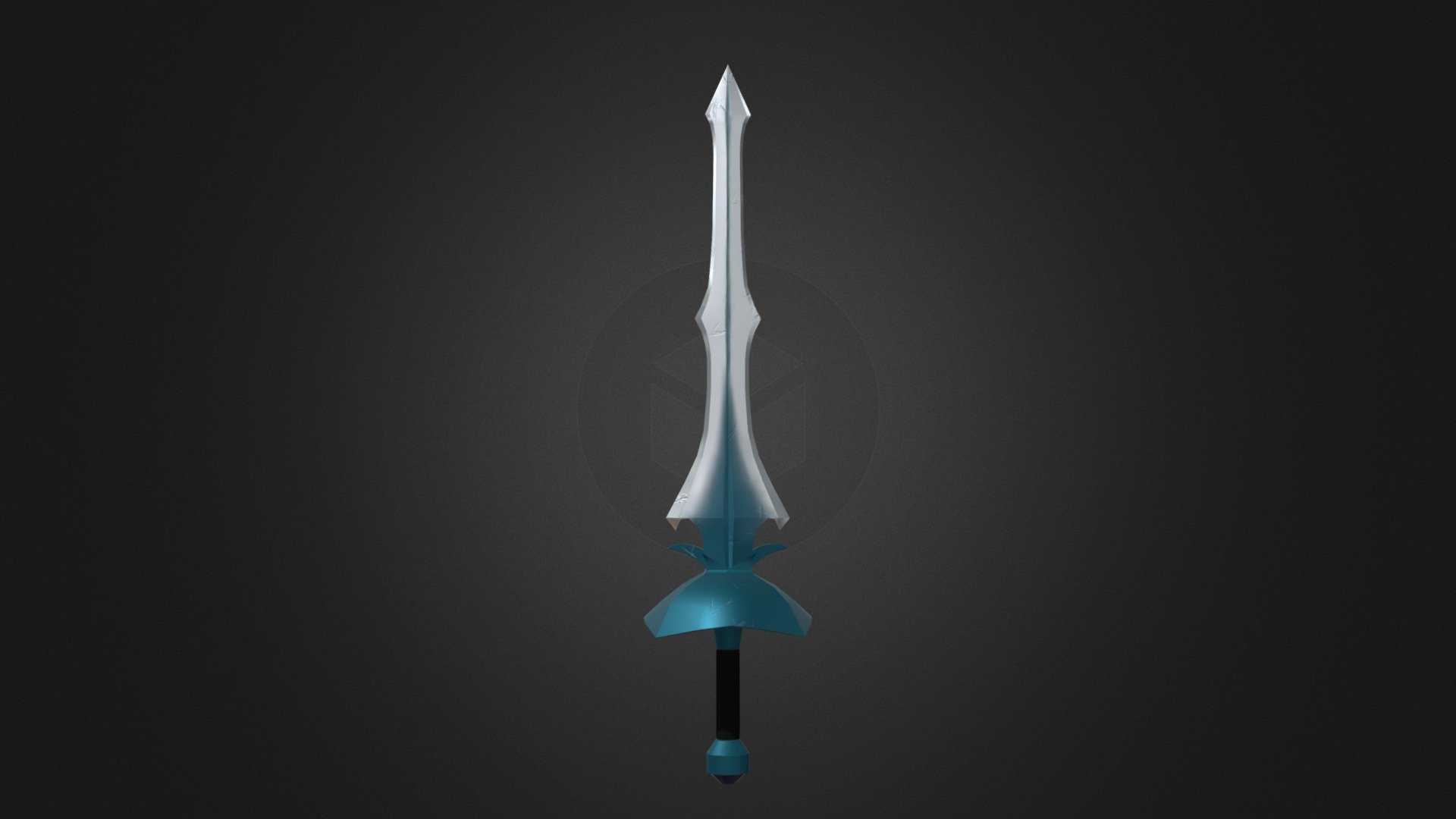 Weathered Blue Sword - 3D model by Jessica Fletcher (@dalinara ...