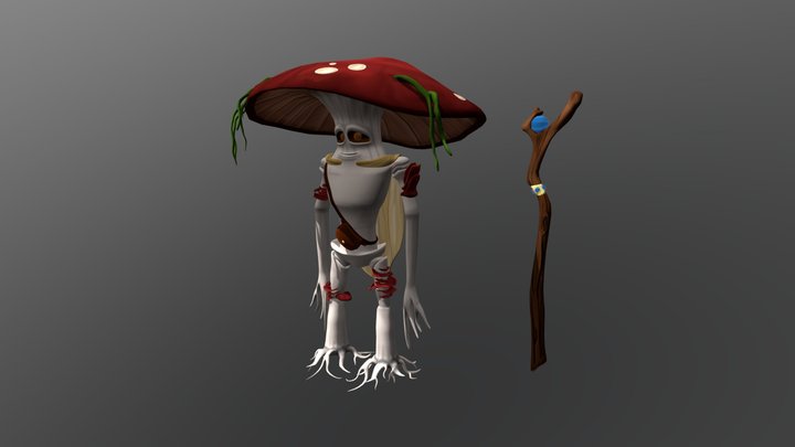 Gaston the mushroom 3D Model