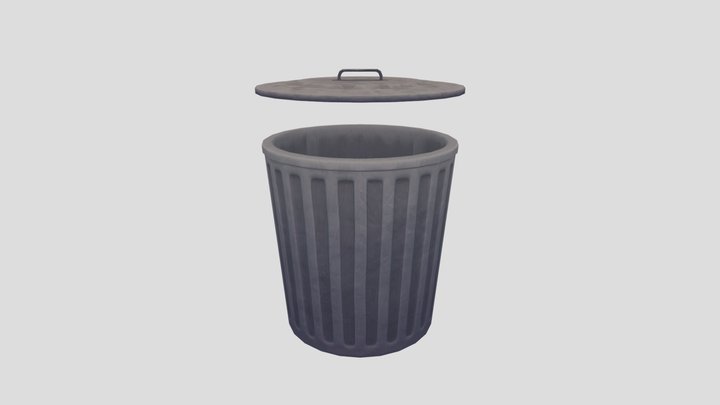 [Commission] Trash Can 3D Model