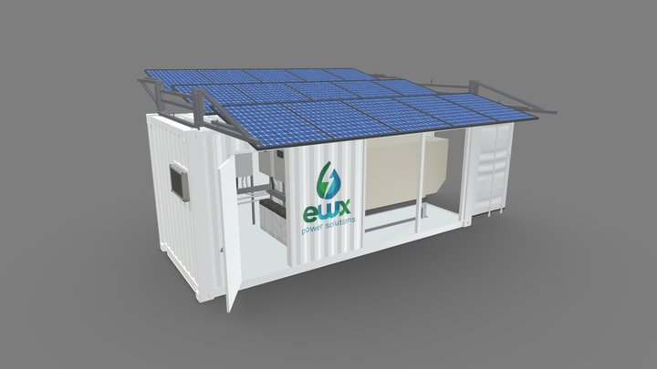 Solar Container 3D Model