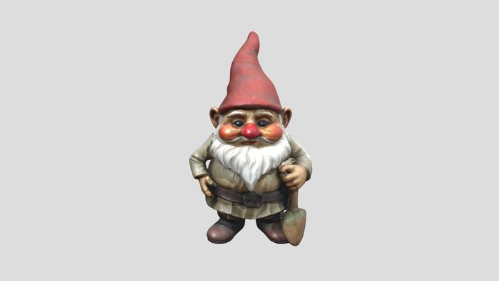 A garden gnome – Modello 3D gratuito STL