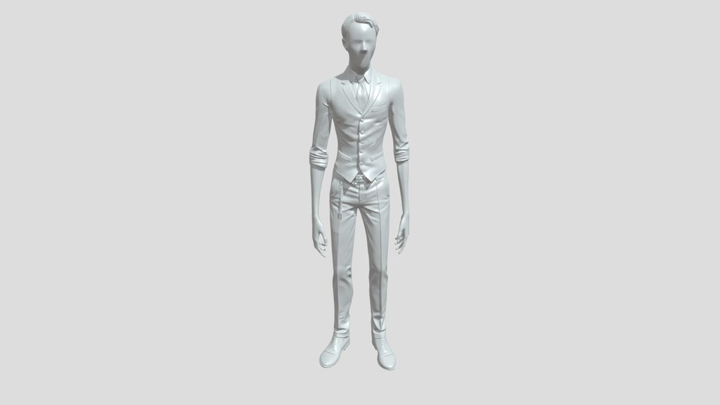 Tall slender man in dark suit