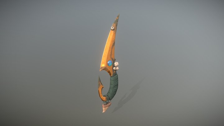 Stylized Fisherman Dagger 3D Model