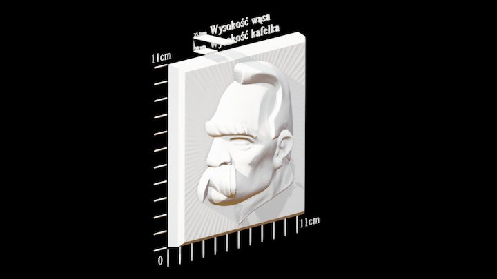 150. rocznica urodzin J. Pilsudski 5 grudnia 3D Model