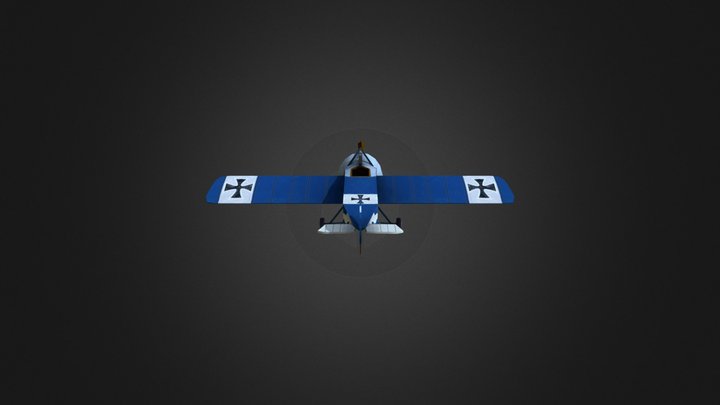 Fokker E.II/ E.III Plane Game Art2019 DAE Howest 3D Model