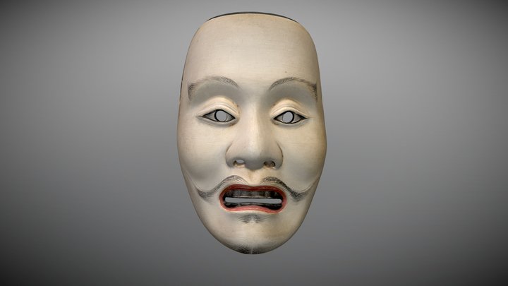Noh Mask: Yashima 3D Model